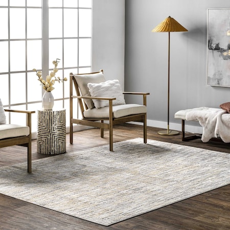 Nuloom Emersyn Contemporary Textured Abstract Crosshatch Area Rug 4ft x 6ft CFDR09A-406